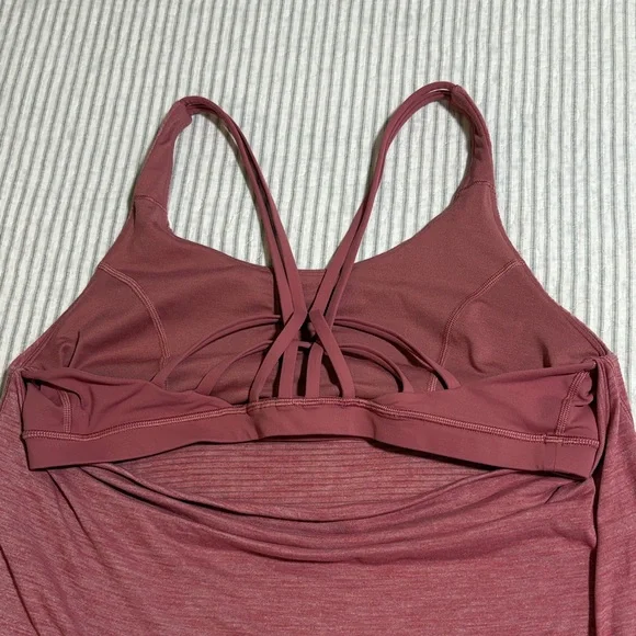 Lululemon Moment to Movement 2-in-1 Tank ~ 12 ~ Heathered Cherry Tint - Picture 5 of 10